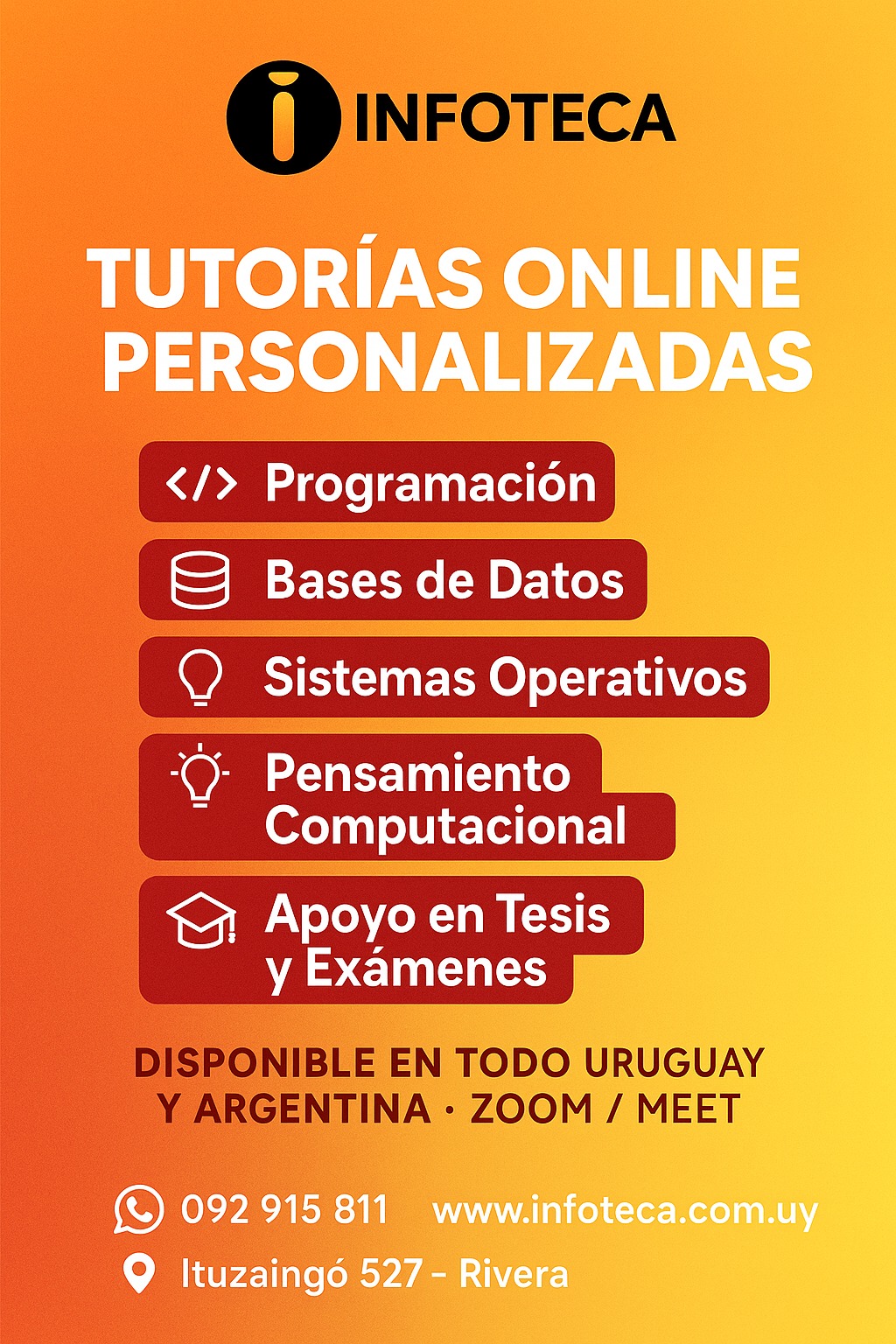 clases particulares informatica programacion base de datos